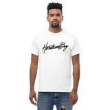 HANDSOMEBOY® HANCOCK SCRIPT T - WHITE w/ BLACK